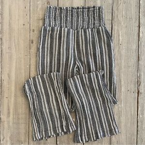 Billabong New Waves 2 Elastic Waist Pants | S | Black White Stripes
